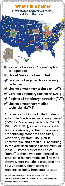 How states regard vet techs and the title 'nurse'