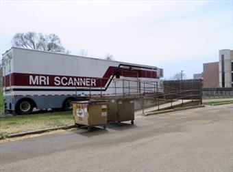 University of Wisconsin School of Veterinary Medicine MRI scanner housed in a trailer